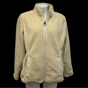 Barbour cream millhouse fleece jacket size 12